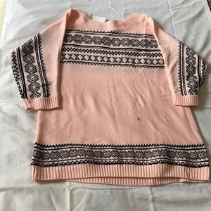 Pink and black XL New York & Company sweater